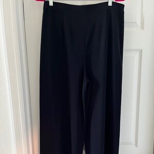 Misook Black Wide-Leg Pull-On Pants